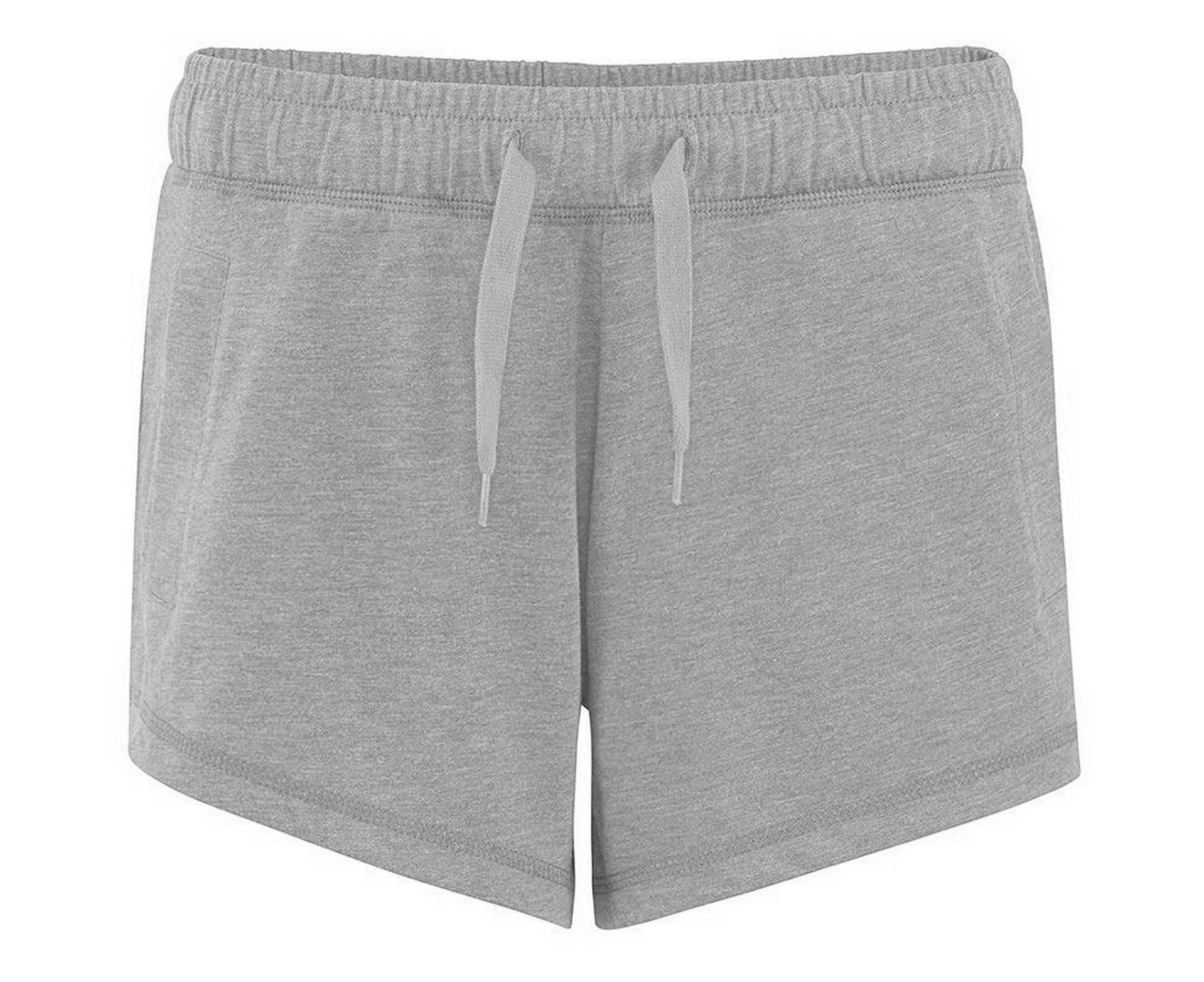 Comfy Co Womens Elasticated Lounge Shorts (Heather Grey) - RW5341