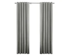 Riva Home Atlantic Eyelet Ringtop Curtains (Grey) - RV1072