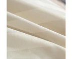100% Cotton Beige Striped Duvet Cover Set