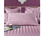 100% Cotton Purple Striped Duvet Cover Set