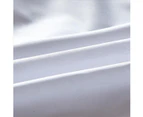350TC Plain White Cotton Quilt Doona Cover Set