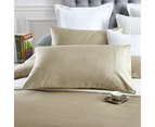 100% Cotton 650TC Sateen Taupe Quilt Doona Cover Set