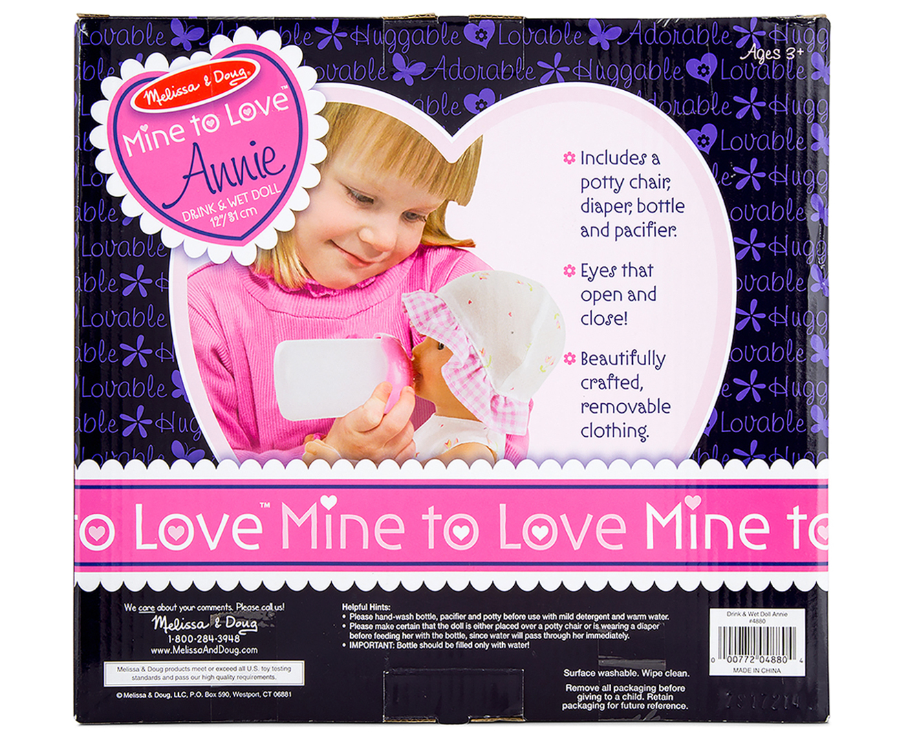 Melissa And Doug Mine To Love Annie Drink And Wet Doll Au