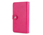Hot Pink For Apple iPhone X New Double Mobile Phones Zip Purse Wallet Leather Case Cover
