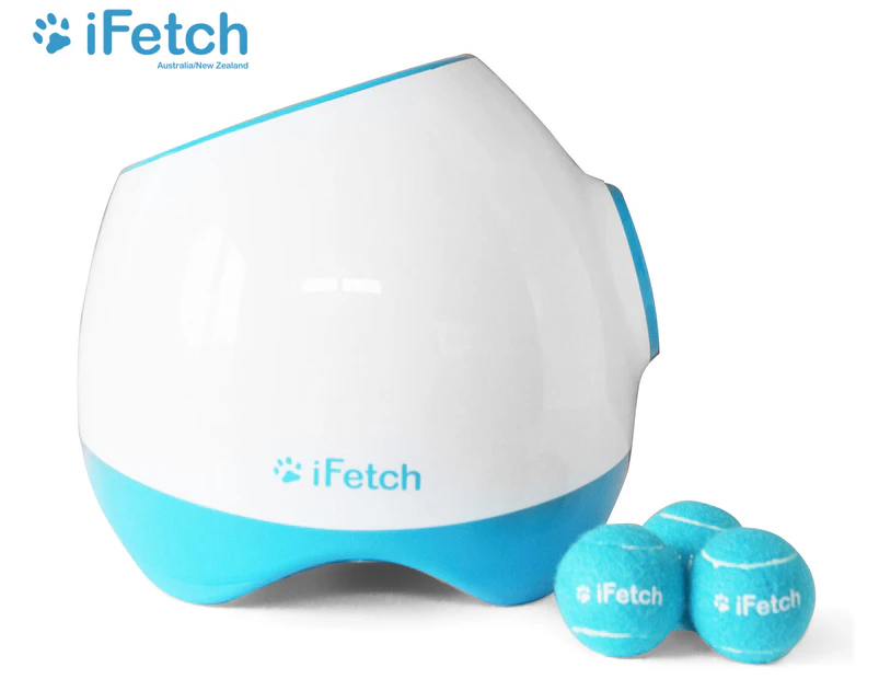 iFetch Too Interactive Dog Ball Launcher - Blue/White