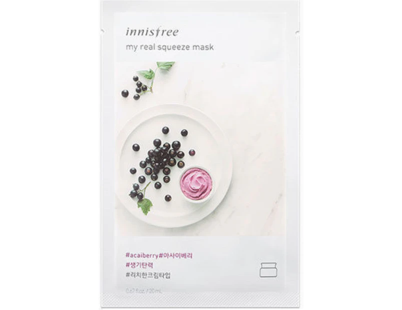 Innisfree My Real Squeeze #Acai Berry Face Masks 20ml