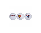 Creative Covers Superman Pack Of 3 Golf Balls White