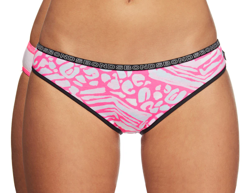 Bonds Women's Hipster Bikini 2-Pack - White/Pink