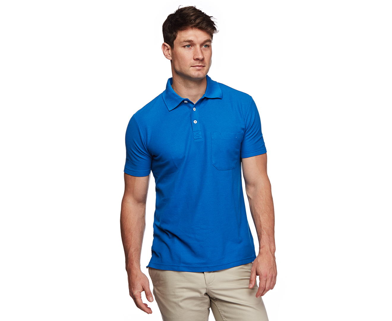 KingGee Men's Essential Polo - Bright Blue | Catch.co.nz