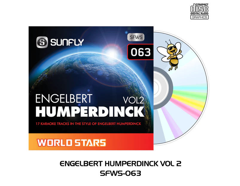 Engelbert Humperdinck Vol 2 - Sunfly Karaoke World Stars - CD+G