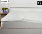Phase 2 Gel-Infused Memory Foam w/ Bamboo Cover Fitted Queen Bed Mattress Topper