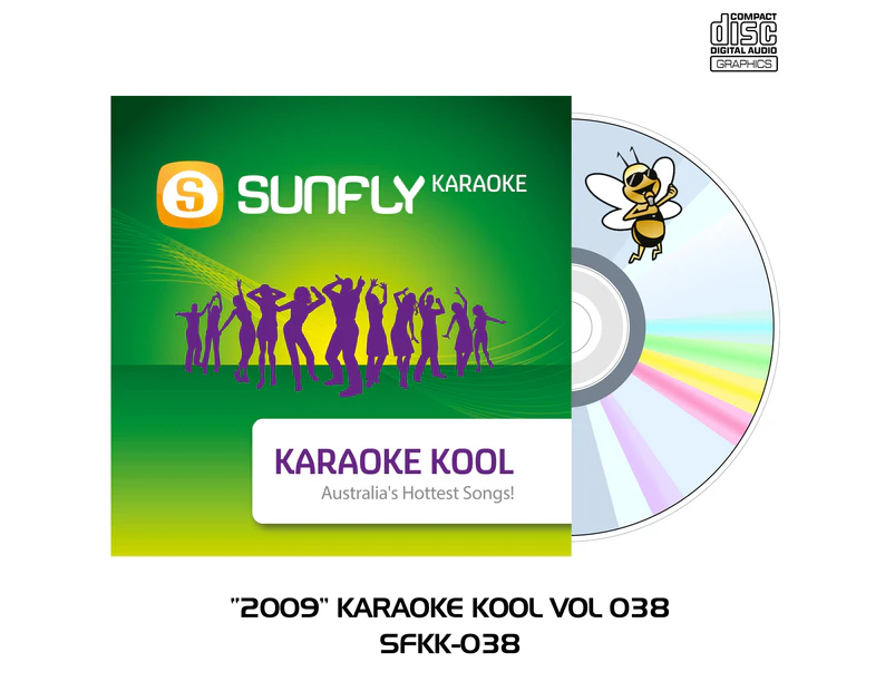 2009 Sunfly Karaoke Kool - CD+G - Aussie Radio Hits Vol 038
