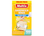 2 x 100pk Multix Resealable Sandwich Bags
