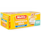 2 x 100pk Multix Resealable Sandwich Bags