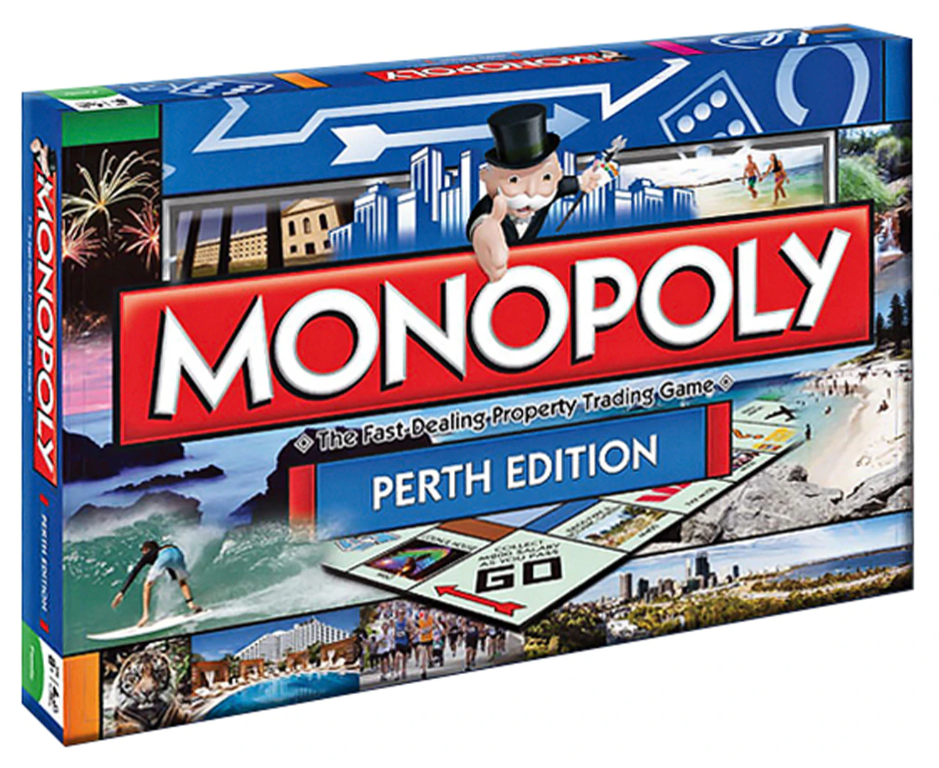 Monopoly Kids/Family Australian Perth Edition Property Trading Board Game 8y+