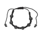 Micro Pave Beads BALL Bracelet - black - Black