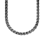 Iced Out Bling BASKET CHAIN - 6.5mm black - Black