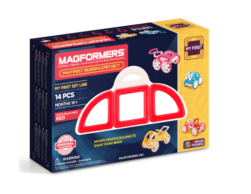 Magformers My First Buggy Car Red 14P Educational Magnetic Building toy