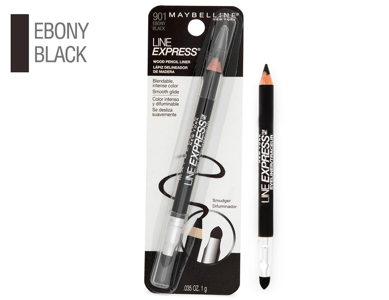 Maybelline Line Express Wood Pencil Liner 1g - #901 Ebony Black