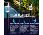 16 PCS LED Solar Stainless Steel Garden Light Path Lamp