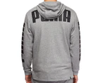 Puma Men's Terry Rebel Full Zip Hoodie - Medium Grey Heather