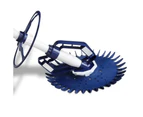 Robotic Suction Automatic Swimming Pool Cleaner suitable for above ground and in-ground pools with 10M Hose - Blue and White