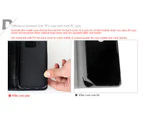 Black Premium Leather Wallet Case TPU Cover Sony Xperia XZ Premium
