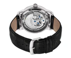 Stuhrling Original Men's 371.01 Legacy  Automatic Self Wind Black Genuine Leather Strap Watch