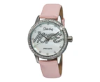 Stuhrling Original Women's 519H.1115A7 Vogue Audrey Hope Swiss Quartz Mother-Of-Pearl Dial Swarovski Pink Watch
