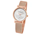 Stuhrling Original Women's 734LM.05 Ascot Casatorra Elite Analog Swiss Quartz Rose Gold-Tone Stainless Steel Watch