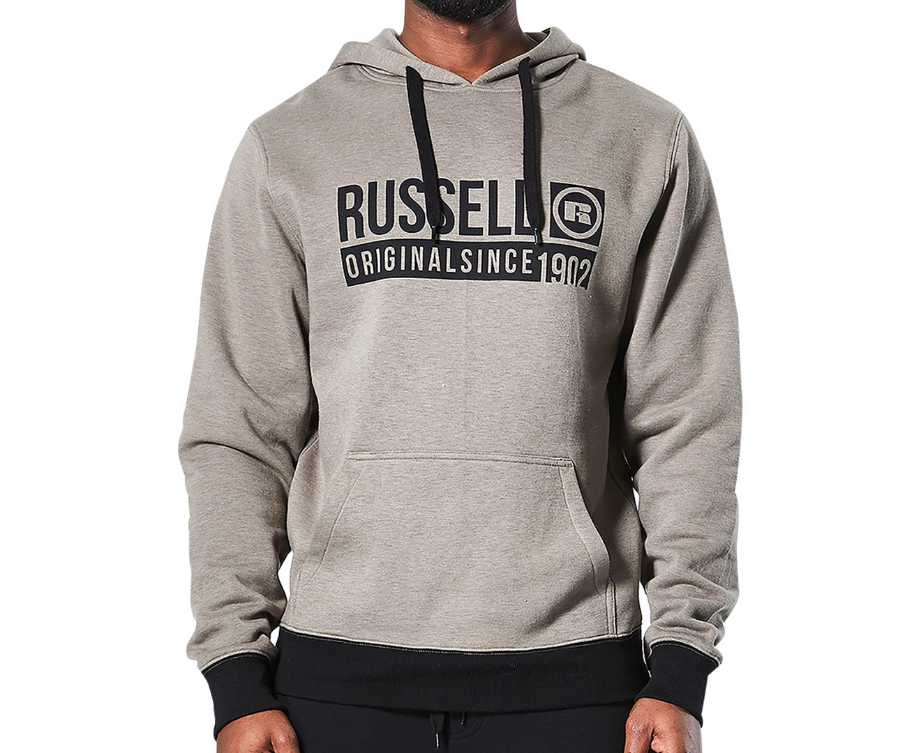 Russell Athletic Men's Square Hoodie - Antique Green Marle | Www.catch ...