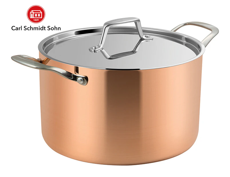 Carl Schmidt Sohn 16cm Lassani Tri-Ply Copper Casserole Pot w/ Lid