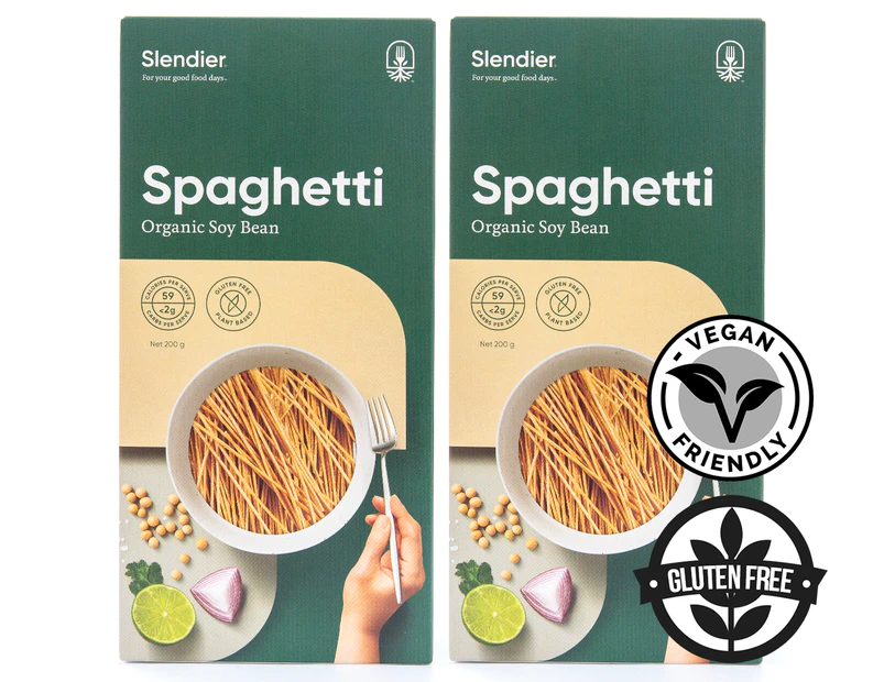 2 x Slendier Organic Soy Bean Spaghetti 200g