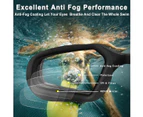 OLWYM Swimming Goggles - Dragon - Anti Fog No Leak UV Protected Mirrored Lens Wide Vision Swim Goggles - Black