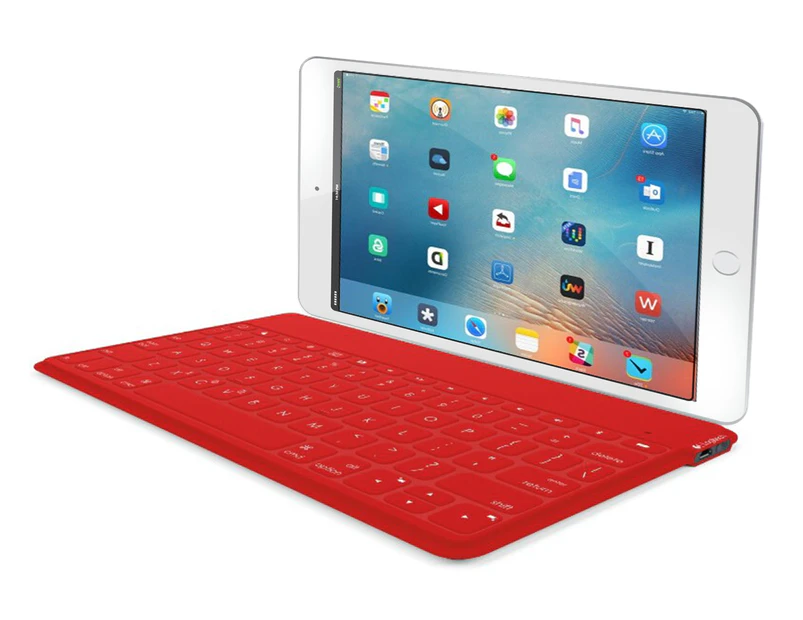 Logitech Keys-To-Go Ultra-Portable Keyboard For iPad - Red
