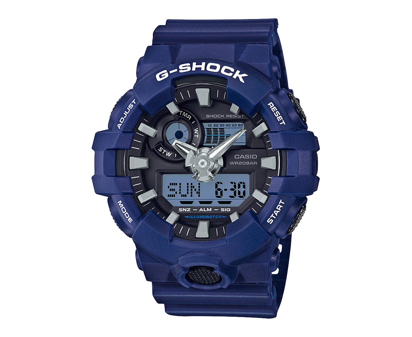 Casio G-Shock Men's 55mm GA700-2A Resin Watch - Blue | Catch.co.nz