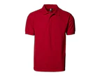 Id Mens Pro Wear Press Stud Regular Fitting Short Sleeve Polo Shirt (Red) - ID325