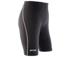 Spiro Unisex Base Layer Bodyfit Junior Sports Shorts (Black) - RW2153