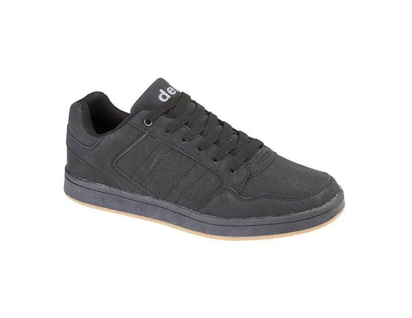 Dek Mens Quark Nubuck Skate Shoe (Black) - DF1478
