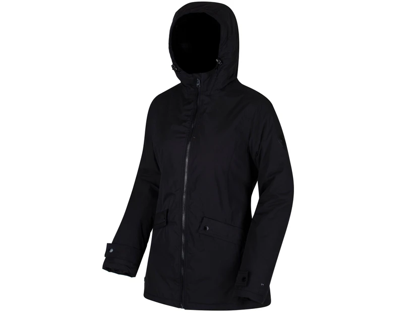 Regatta Great Outdoors Womens Brienna Waterproof Insulated Hooded Jacket (Black) - RG2892