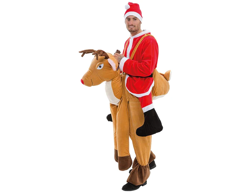 Christmas Shop Adult Unisex Ride On Costume (Reindeer) - RW5284