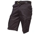 Warrior Mens Cargo Work Shorts (Black) - PC142