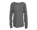 FLOSO Unisex Childrens/Kids Thermal Underwear Long Sleeve T-Shirt/Top (Charcoal) - THERM127