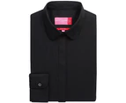 Brook Taverner Womens Trevi Long Sleeve Poplin Shirt (Black) - PC2638