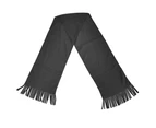 Result Adults Unisex Active Fleece Winter Tassel Scarf (Charcoal) - BC873