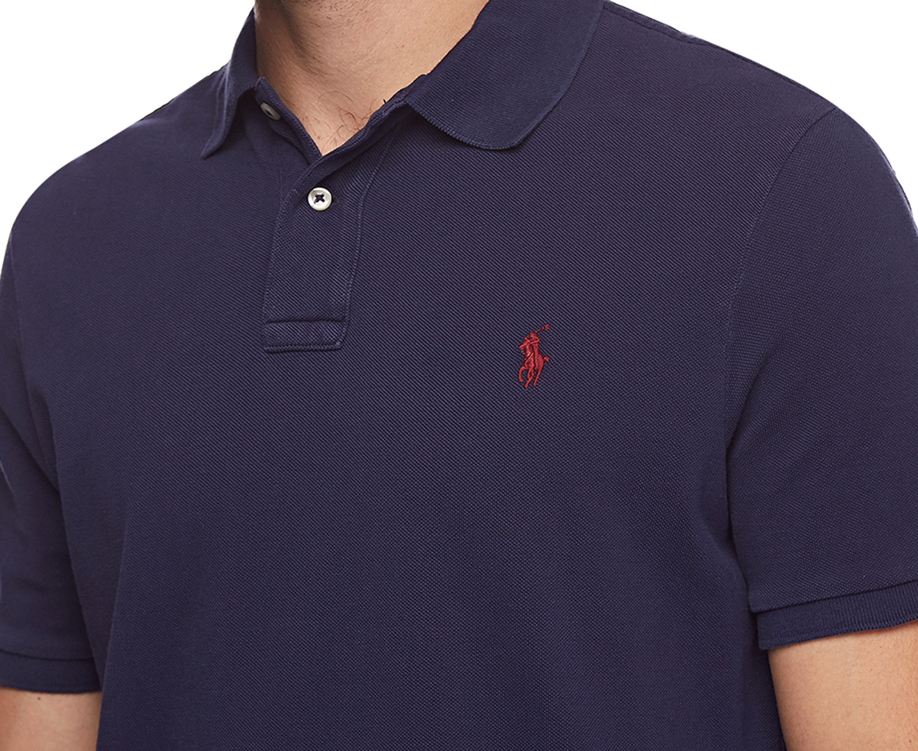 Polo Ralph Lauren Men's Classic Fit Mesh Polo Shirt - Windsor Navy ...