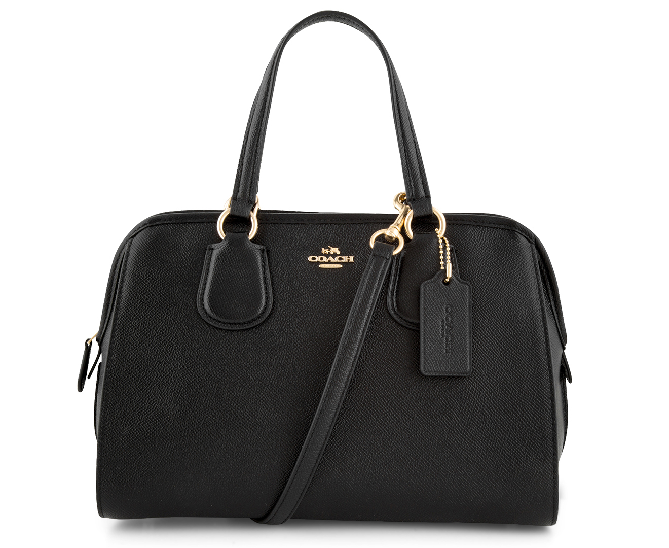 Coach Crossgrain Nolita Satchel - Black | Catch.co.nz