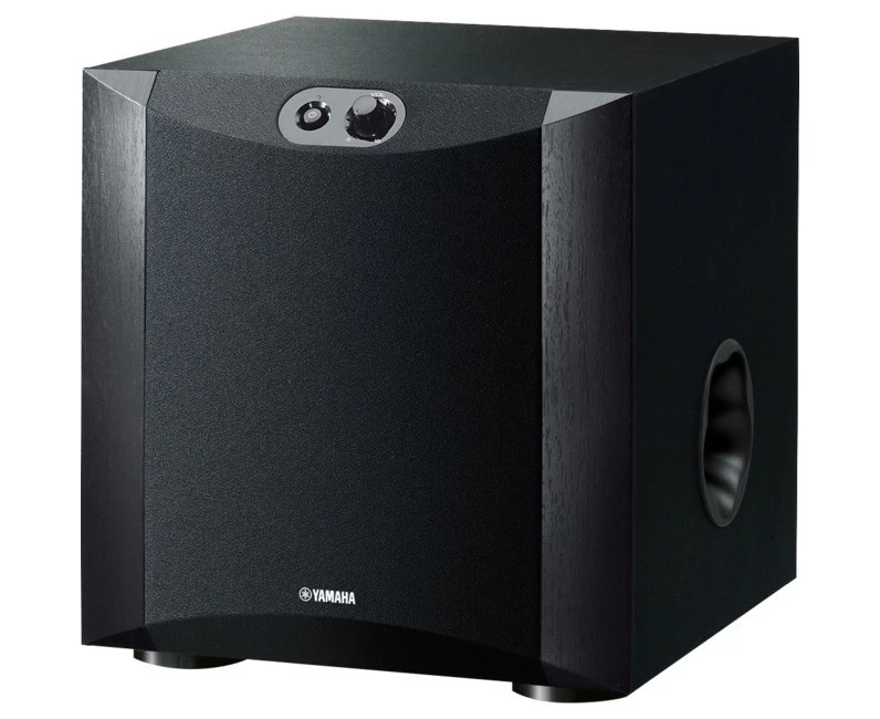 YAMAHA NSSW200B  8" 130W Subwoofer Black Twisted Flare - Advanced Yst NSSW200B  Pwm Digital Drive High Efficiency Amplifier  8" 130W SUBWOOFER BLACK