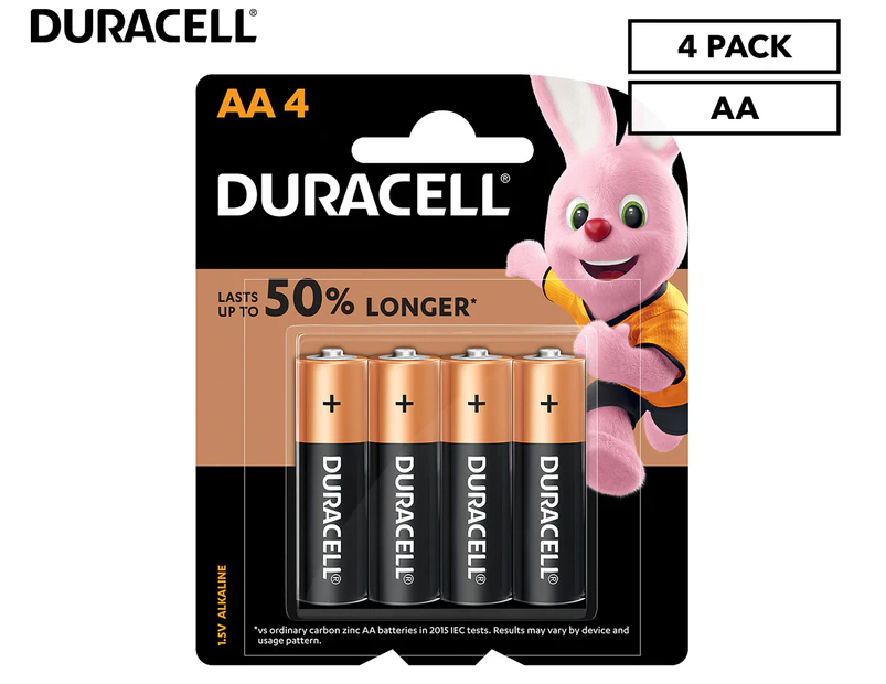 Duracell Coppertop AA Battery 4-Pack
