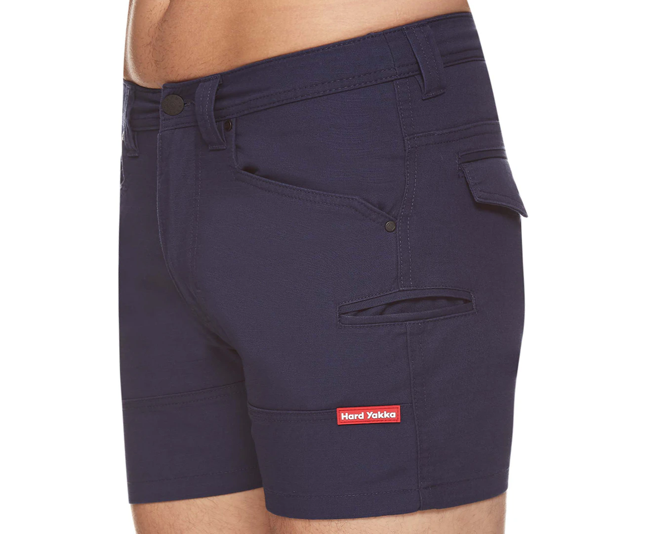 Hard Yakka Men's 3056 Rip-Stop Short Shorts - Navy